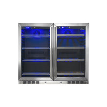 Load image into Gallery viewer, 39 Inch Under Counter Wine And Beer Fridge Combo