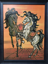 Load image into Gallery viewer, Lee Reynolds Burr Vintage Embellished Offset Lithograph - Carousel L69
