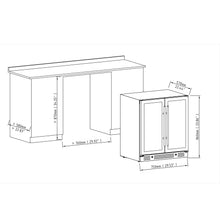 Load image into Gallery viewer, 30-inch Combination Beer and Wine Cooler with Low-E Glass Door
