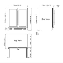 Load image into Gallery viewer, 30-inch Combination Beer and Wine Cooler with Low-E Glass Door