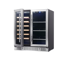 Load image into Gallery viewer, 30-inch Combination Beer and Wine Cooler with Low-E Glass Door