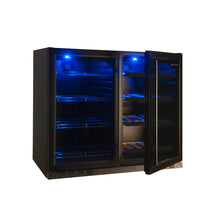 Load image into Gallery viewer, 39 Inch Under Counter Wine And Beer Fridge Combo