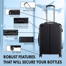 Load image into Gallery viewer, Wine Suitcase for Airplanes 12 Bottles With Wine Carrier Cases Bags, Gift For Wine Lovers
