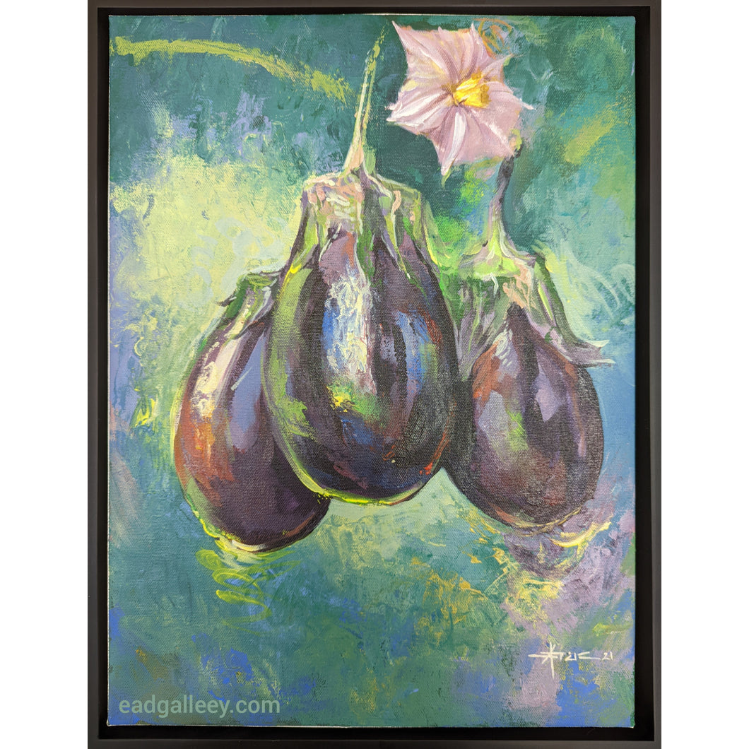 Three Purple Eggplants by Patrick Gono (Liberia)