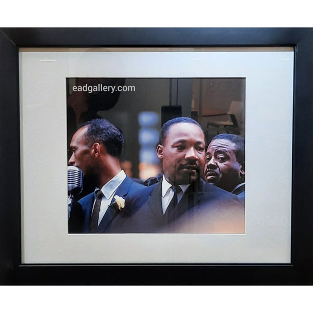 Color Photograph of Dr. King (as he prepares) by Bernie Kleina
